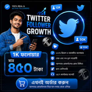 1K Real Global Follower for Twitter-X