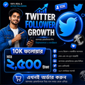 10K Real Global Follower for Twitter-X