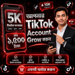 5K Real Organic Follower for TikTok