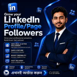1K Real Organic Follower for Linkedin
