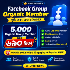 5k Organic Group Members Facebook